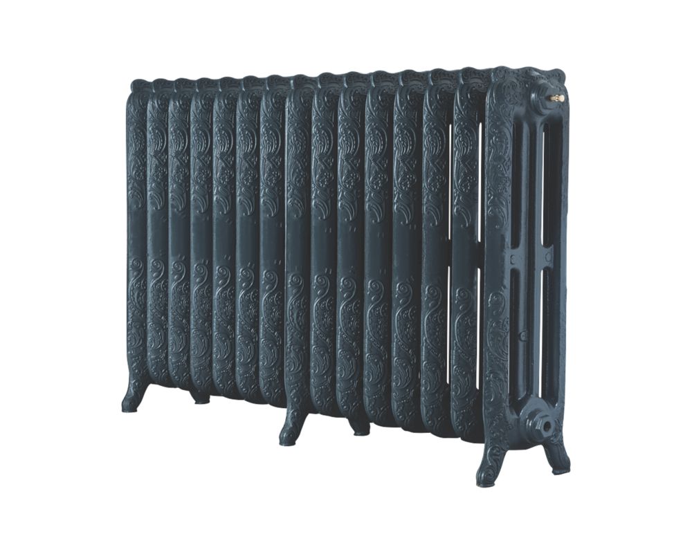 Image of Arroll Montmartre 3-Column Cast Iron Radiator 760mm x 1234mm Anthracite 7370BTU 