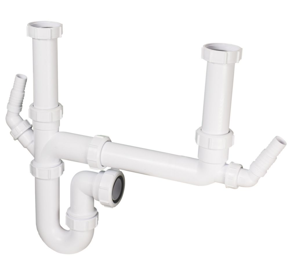 Image of McAlpine Sink Kit White 40mm 