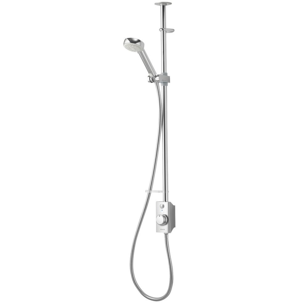 Image of Aqualisa Visage Smart Gravity-Pumped Ceiling-Fed Chrome Thermostatic Smart Shower 