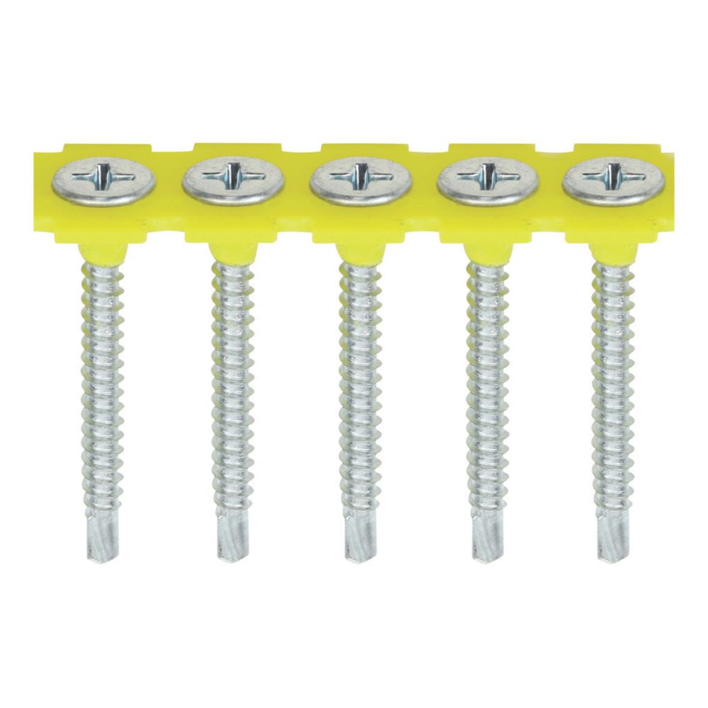 Image of Timco Phillips Bugle 60Â° Self-Tapping Thread Collated Self-Drilling Drywall Screws 3.5mm x 35mm 1000 Pack 