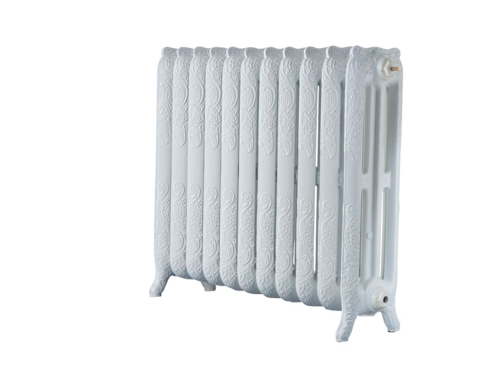 Image of Arroll Montmartre 3-Column Cast Iron Radiator 760mm x 914mm White 5405BTU 