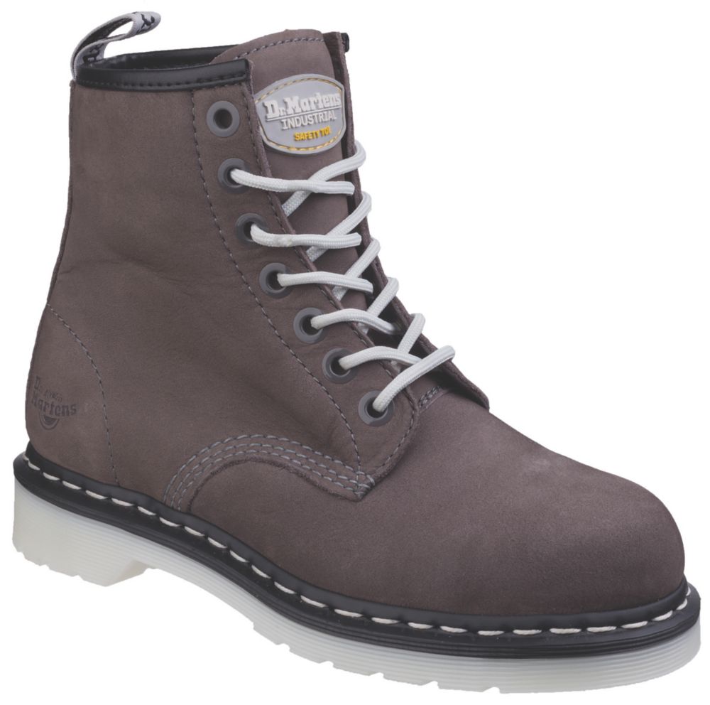 Image of Dr Martens Maple Ladies Safety Boots Grey Size 7 