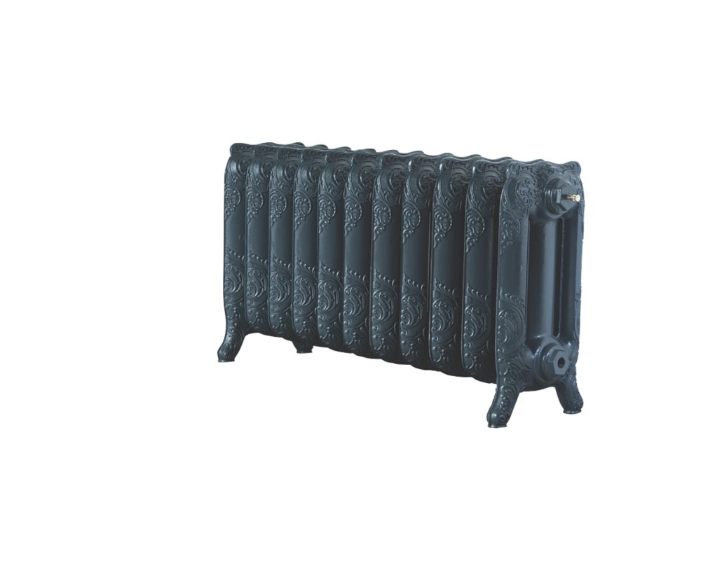 Image of Arroll Montmartre 3-Column Cast Iron Radiator 470mm x 914mm Anthracite 3378BTU 