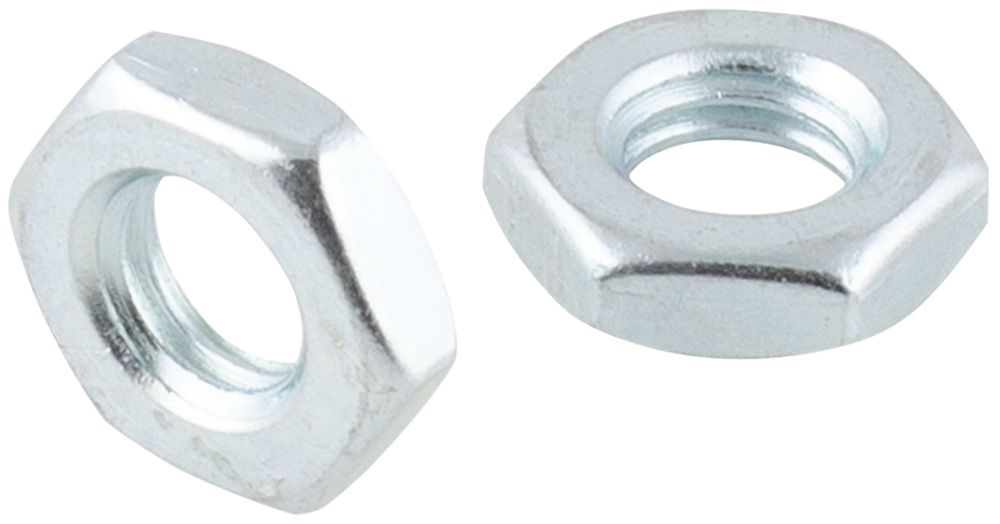 Image of Easyfix Carbon Steel Hex Flat Nuts M10 100 Pack 