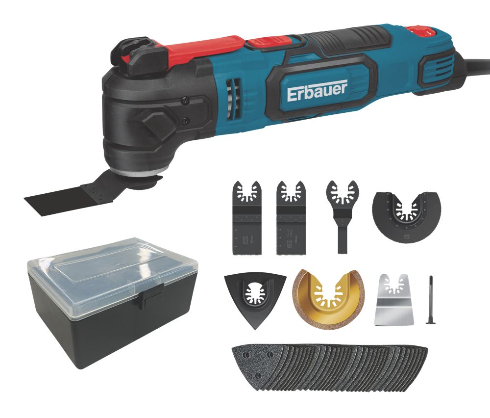 Image of Erbauer EMT300-QC 300W Electric Multi-Tool Kit 230-240V 