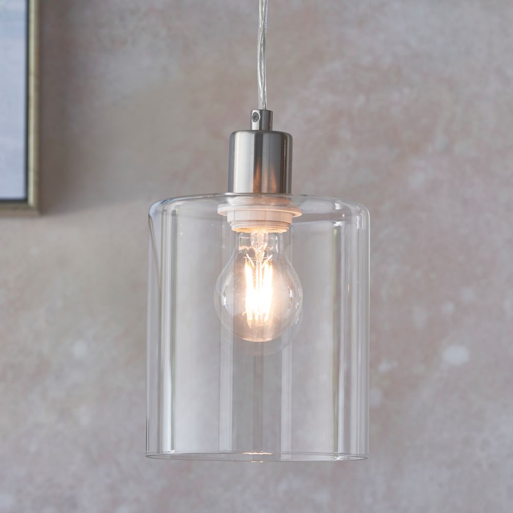 Image of Quay Design Tabitha Ceiling Pendant Brushed Nickel 