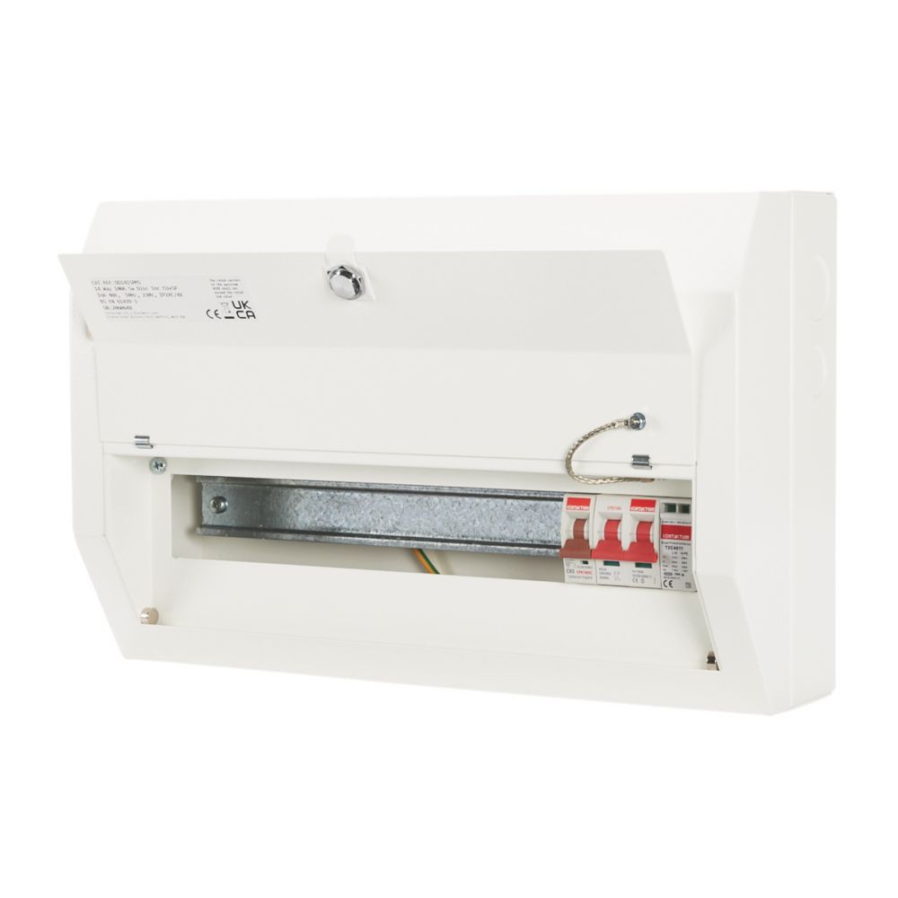Image of Contactum Defender 1.0 18-Module 14-Way Part-Populated Main Switch Consumer Unit with SPD 