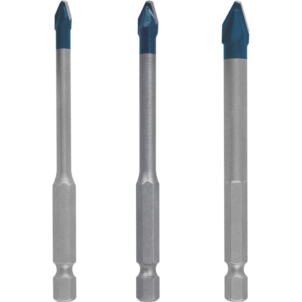 Image of Bosch Expert HEX-9 Hard Ceramic Tile Bit Set 3 Pack 