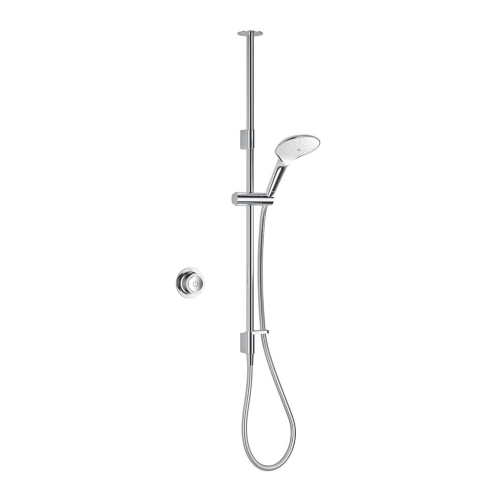 Image of Mira Mode HP/Combi Ceiling-Fed Chrome Thermostatic Digital Mixer Shower 