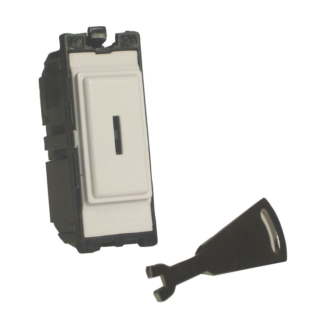 Image of Varilight PowerGrid 20AX Grid DP Key Switch White with Colour-Matched Inserts 