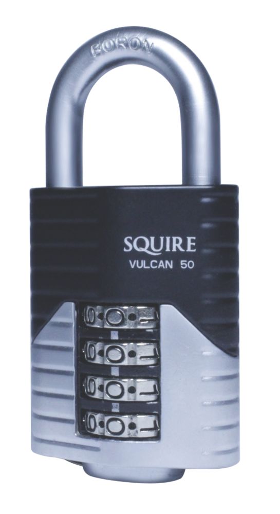 Image of Squire Die-Cast Steel Weatherproof Combination Padlock Blue 50mm 
