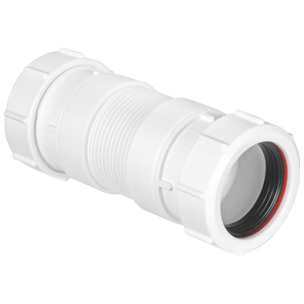 Image of McAlpine Miniflex-2 Flexible Connector White 40mm x 125-175mm 