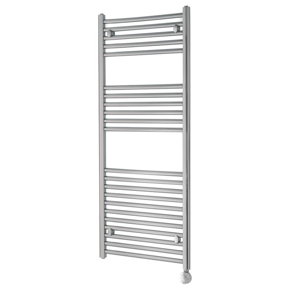 Image of Towelrads Richmond Electric Towel Radiator with Thermostatic Heating Element 1186mm x 450mm Chrome 1365BTU 