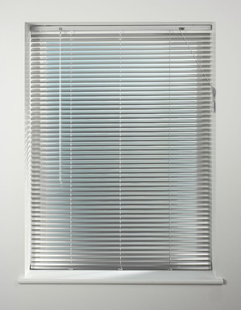 Image of Universal Aluminium Venetian Non-Blackout Blind Silver 1800mm x 1600mm Drop 