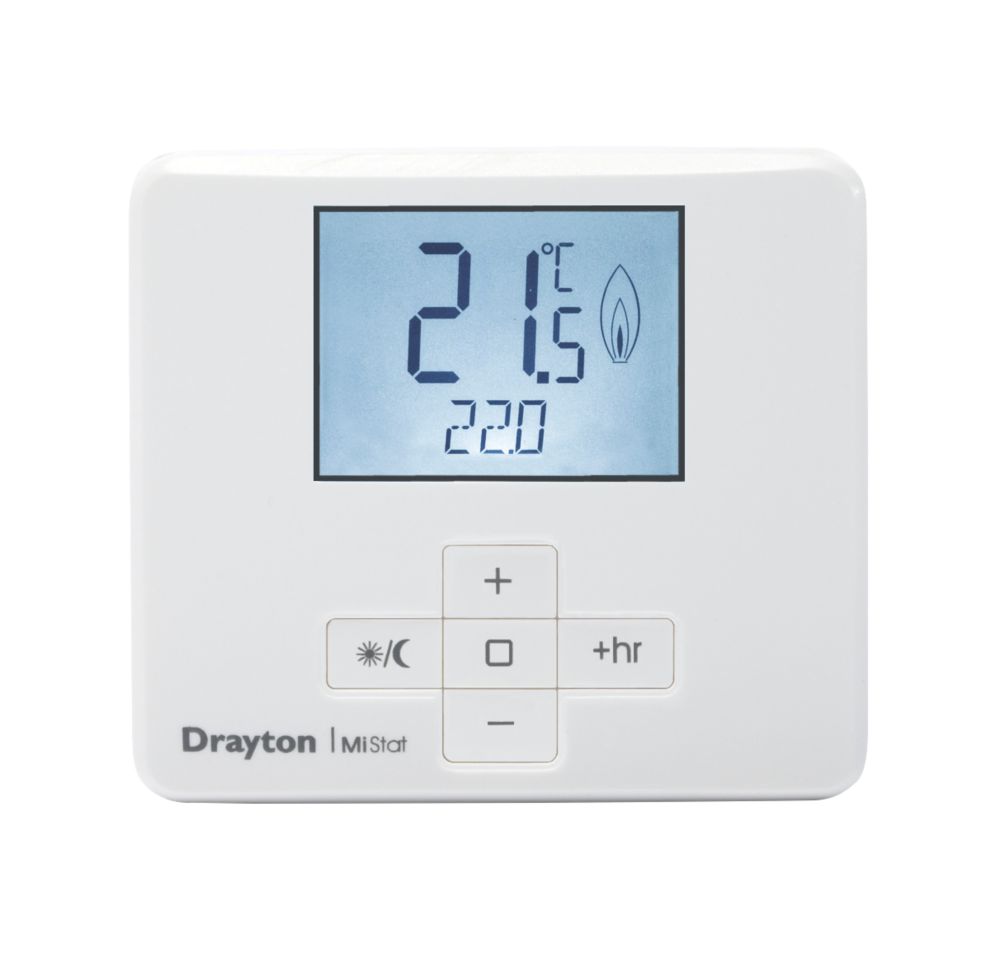 Image of Drayton MiStatN 1-Channel Wireless Room Thermostat and Receiver 