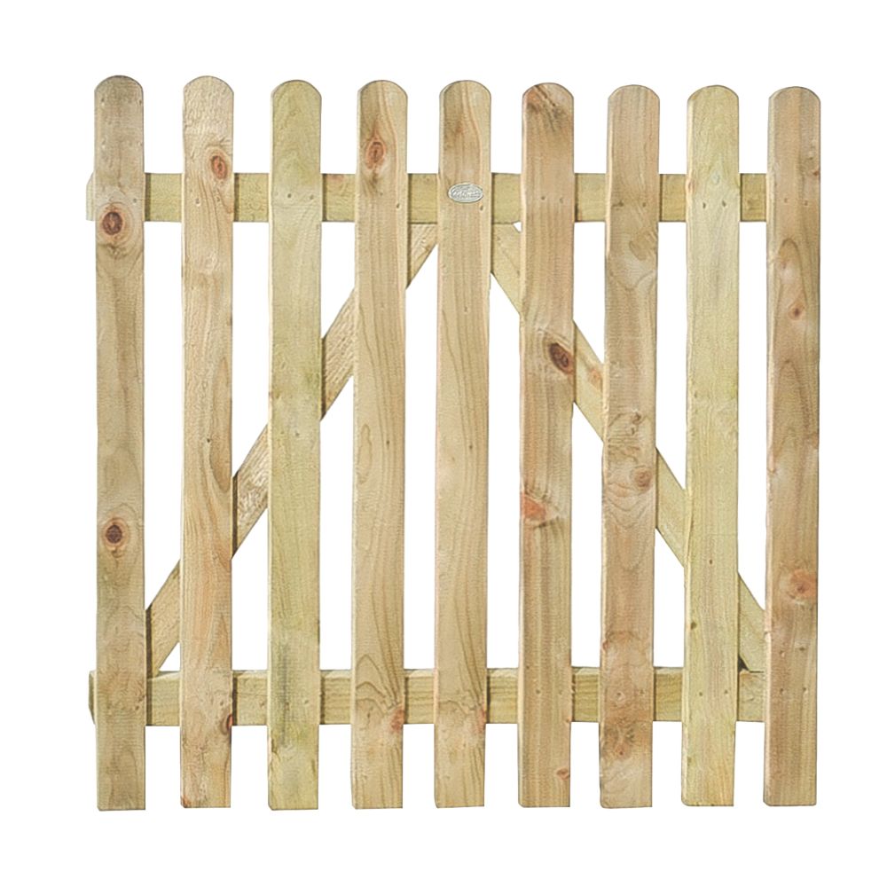 Image of Forest Garden Gate 1000mm x 900mm Natural Timber 