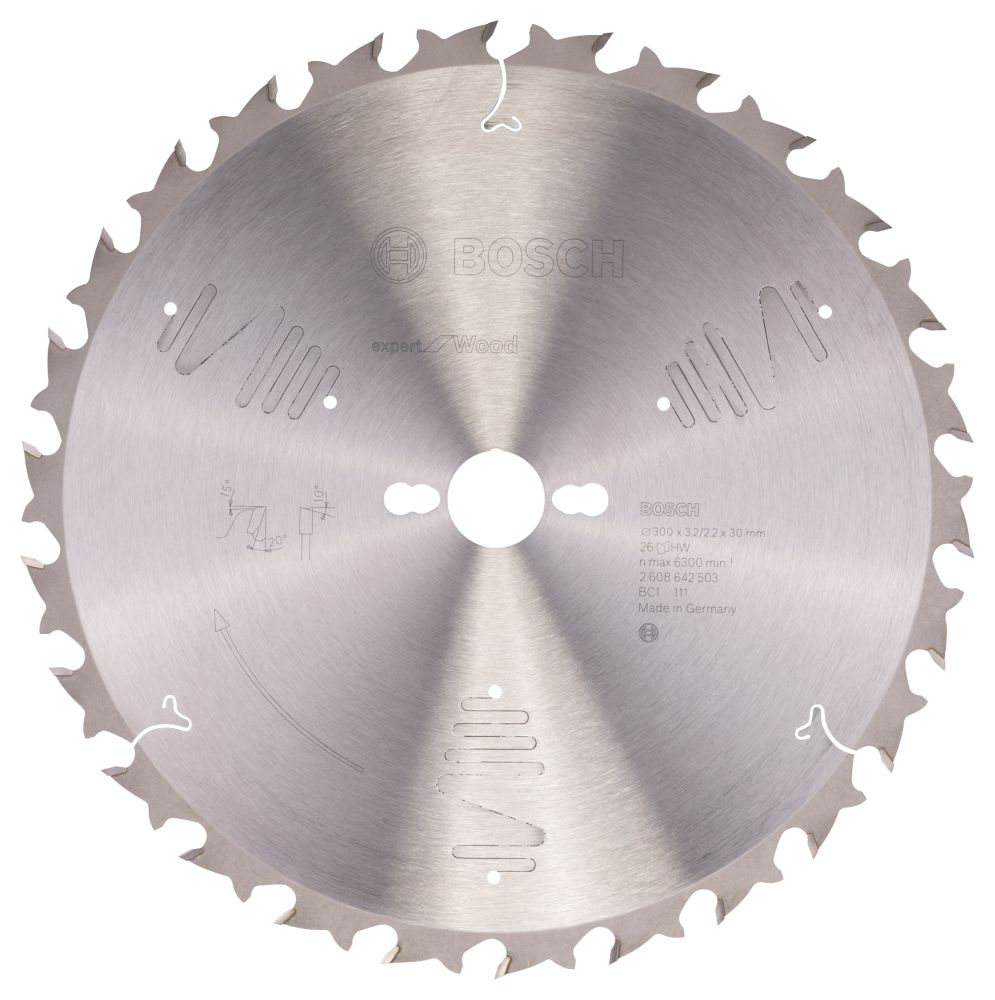 Image of Bosch Expert Wood Circular Saw Blade 300mm x 30mm 26T 