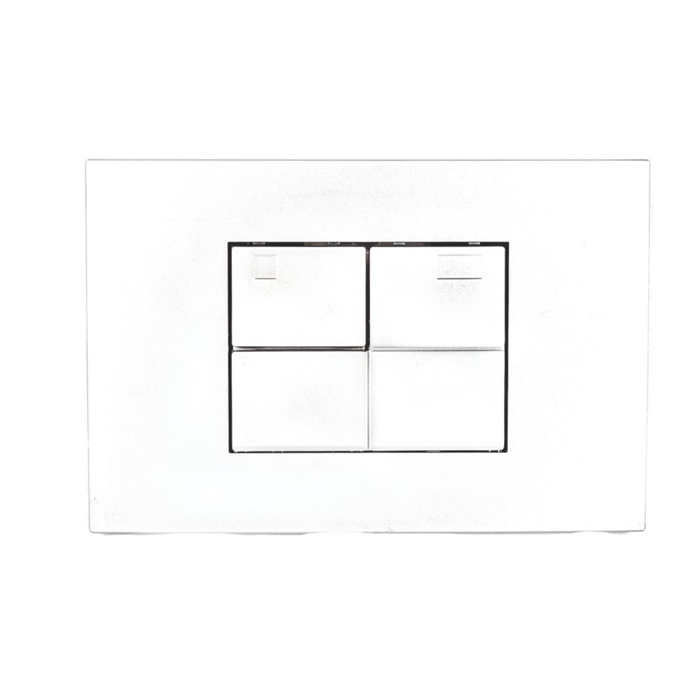 Image of Fluidmaster Tile Dual-Flush T-Series Activation Plate White 