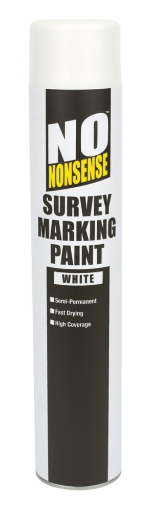 Image of No Nonsense Survey Marking Paint White 750ml 