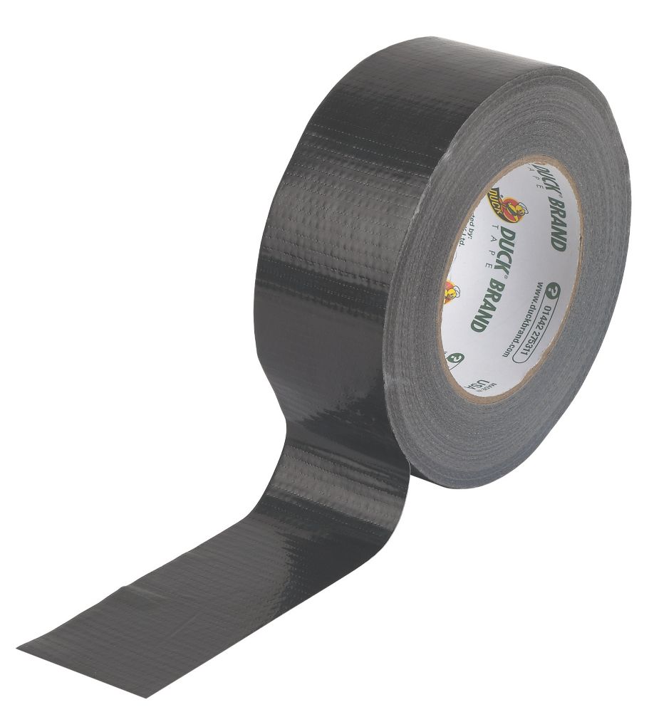 Image of Duck Original Cloth Tape 50 Mesh Black 50m x 50mm 