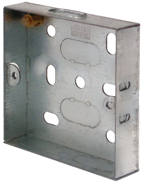 Image of LAP 1-Gang Galvanised Steel Installation Boxes 16mm 10 Pack 