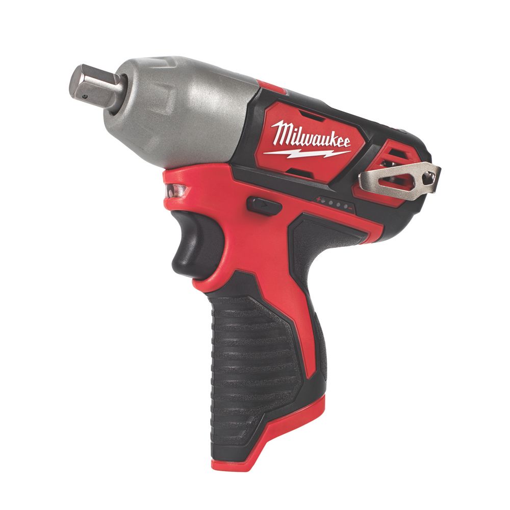 Image of Milwaukee M12 BIW12-0 12V Li-Ion RedLithium Cordless Sub Compact Impact Wrench - Bare 