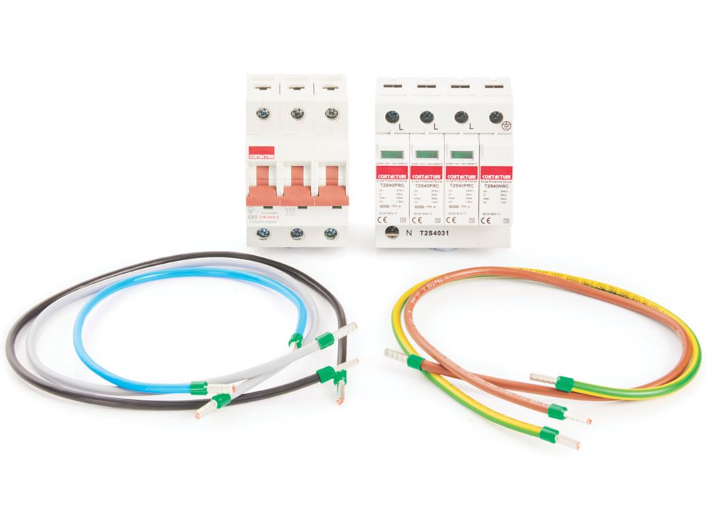 Image of Contactum Defender TP & N 3-Phase Type 2 Surge Protection Device 40kA 