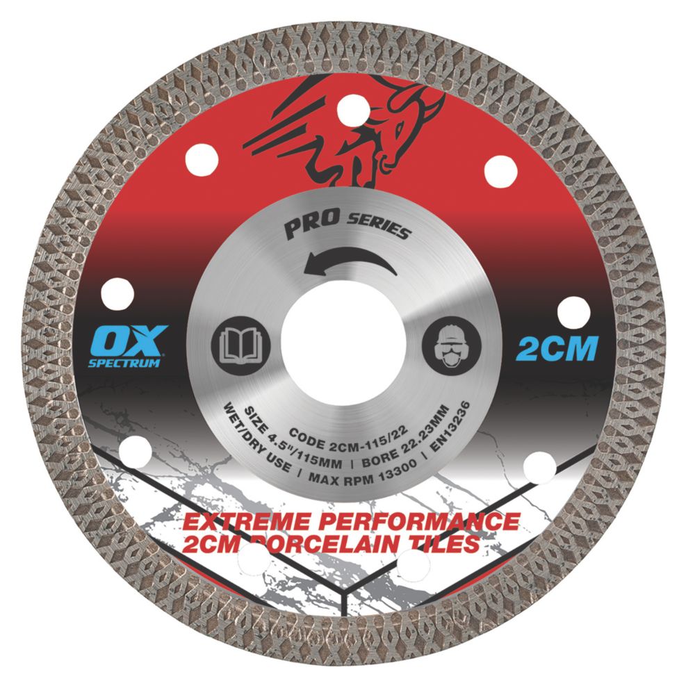 Image of OX Pro Tile Diamond Blade 115mm x 22.23mm 