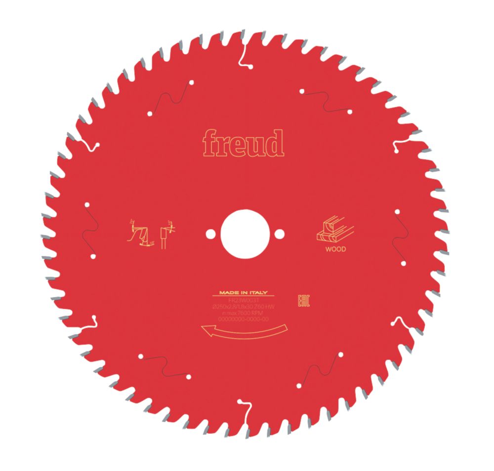 Image of Freud Wood Table Saw Blade 250mm x 30mm 60T 