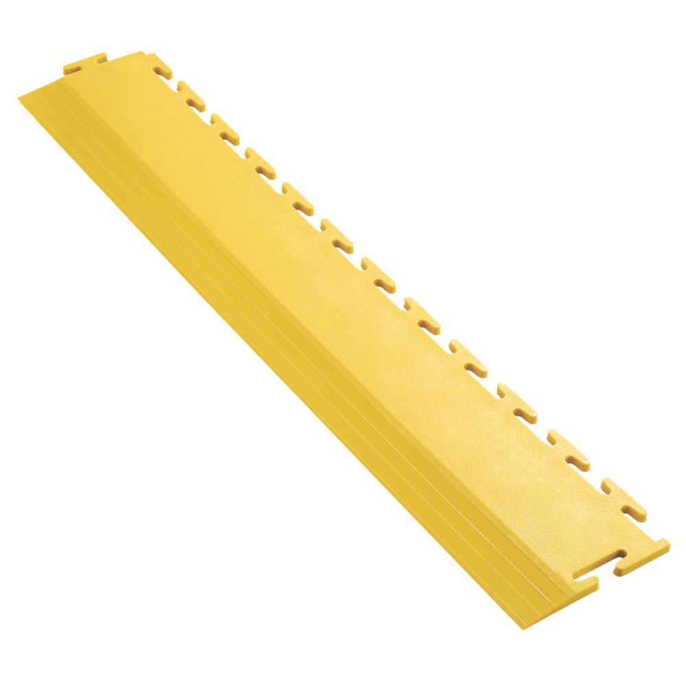 Image of Ecotile E500/7 Interlocking Edge Ramp Yellow 500mm x 90mm 2 Pack 