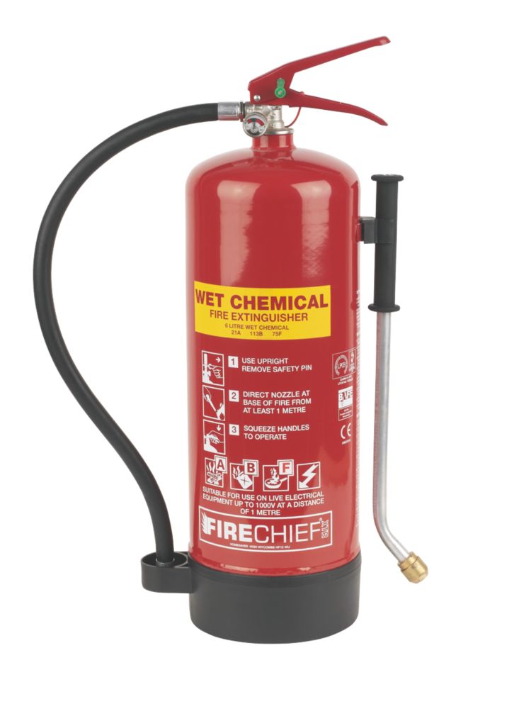 Image of Firechief Wet Chemical Fire Extinguisher 6Ltr 