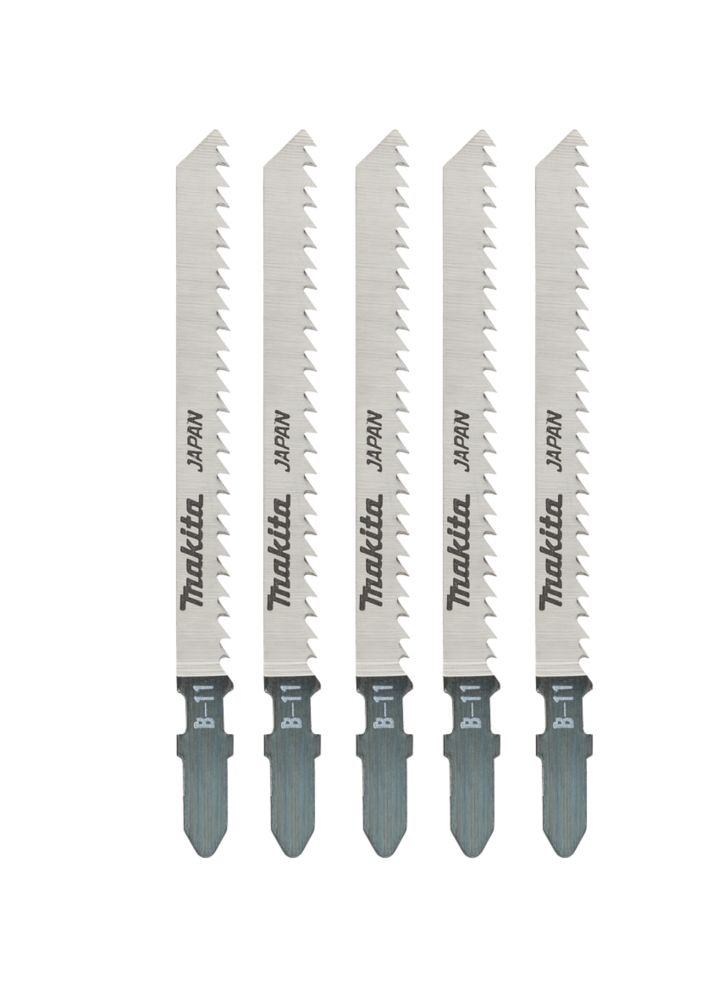 Image of Makita A-85634 Multi-Material B11 Jigsaw Blades 75mm 5 Pack 