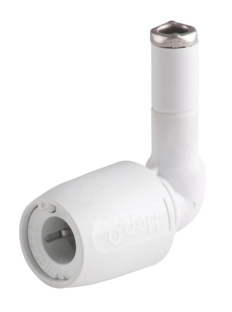 Image of Hep2O Plastic Push-Fit Equal 90Â° Stem Elbow 15mm 