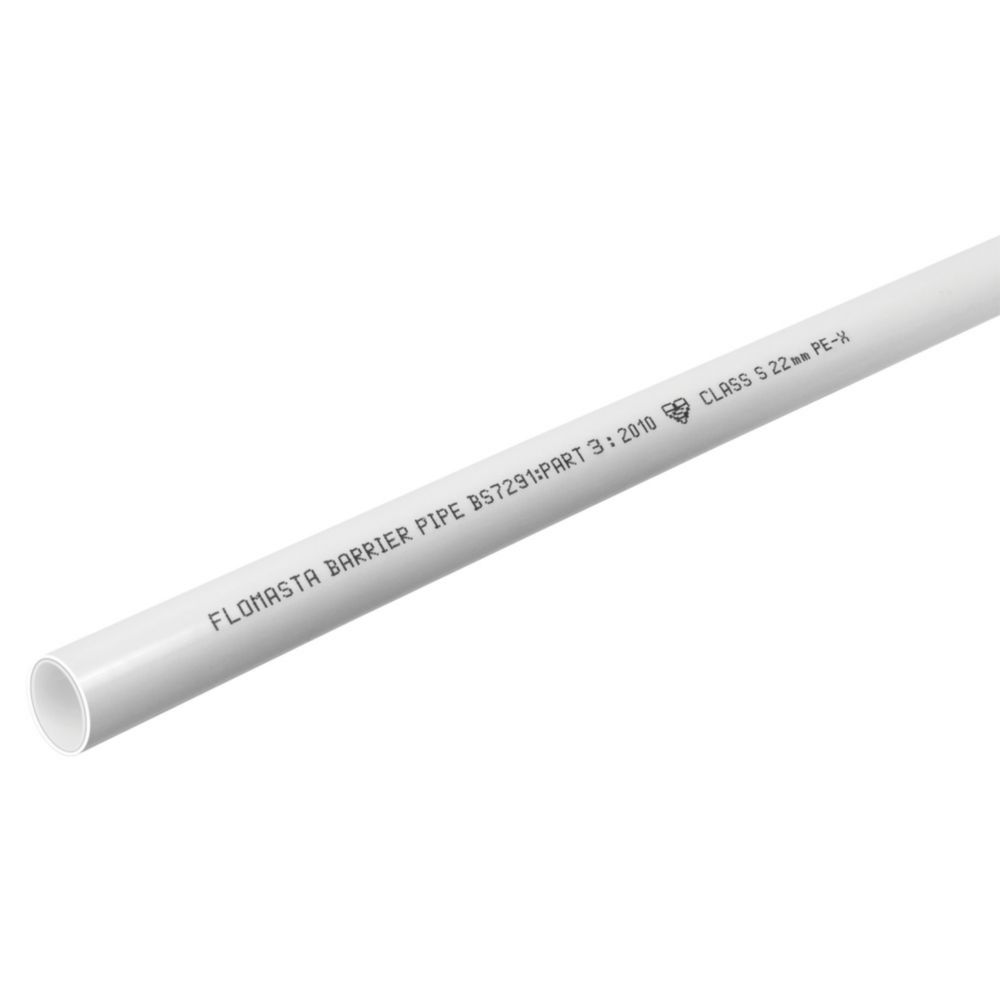 Image of PE-X Pipe - White 22mm x 3m White 
