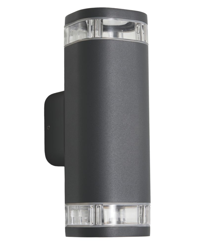 Image of Zinc EOS Outdoor Up & Down Wall Light Anthracite 