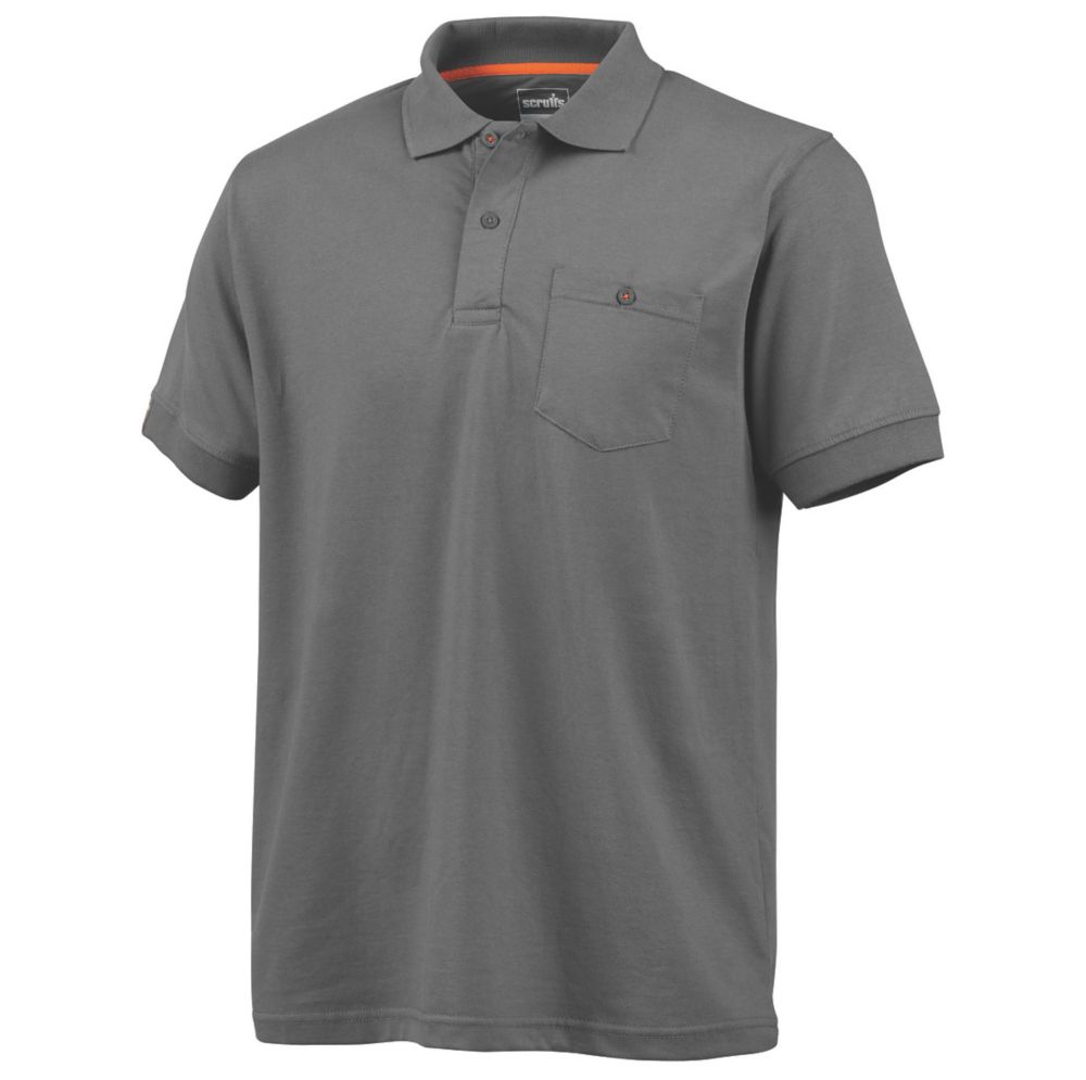 Image of Scruffs Worker Polo Graphite Large 45Â½" Chest 