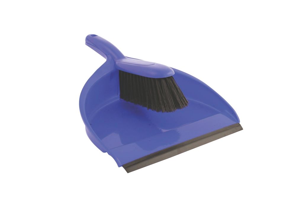 Image of Bentley Dustpan & Brush Soft Blue 5 Pack 