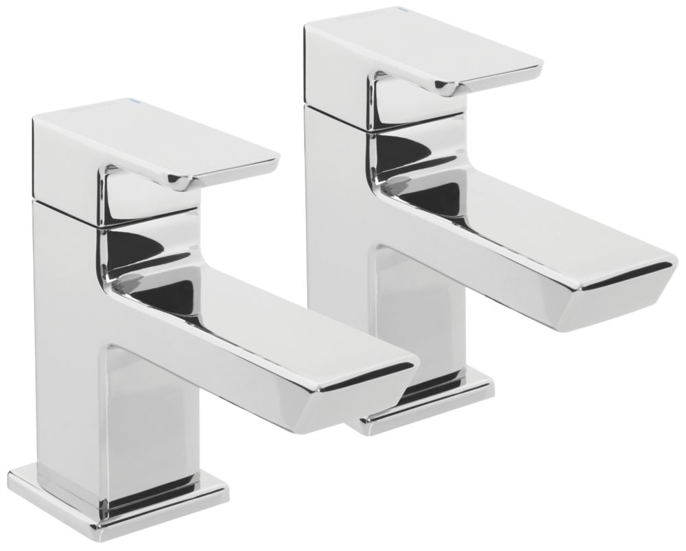 Image of Bristan Cobalt Bath Pillar Taps Pair 