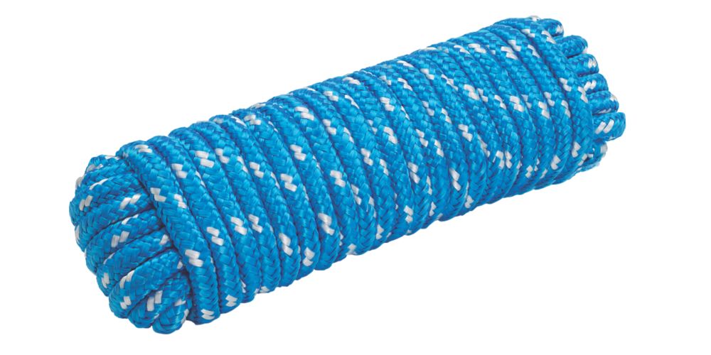 Image of Braided Rope Blue / White 12mm x 20m 