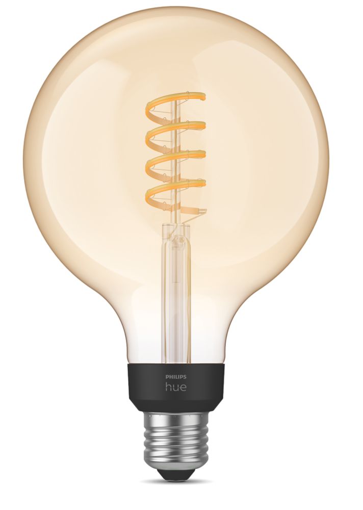 Image of Philips Hue ES G125 LED Smart Light Bulb 7W 550lm 
