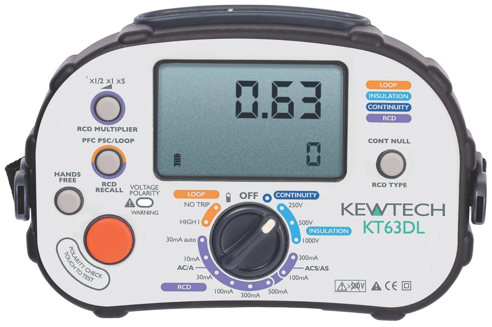 Image of Kewtech KT63DL Multifunction Tester 
