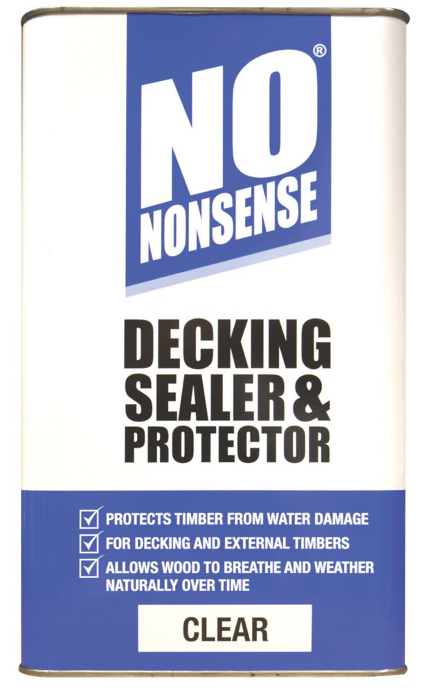 Image of No Nonsense Decking Sealer & Protector Clear 5Ltr 