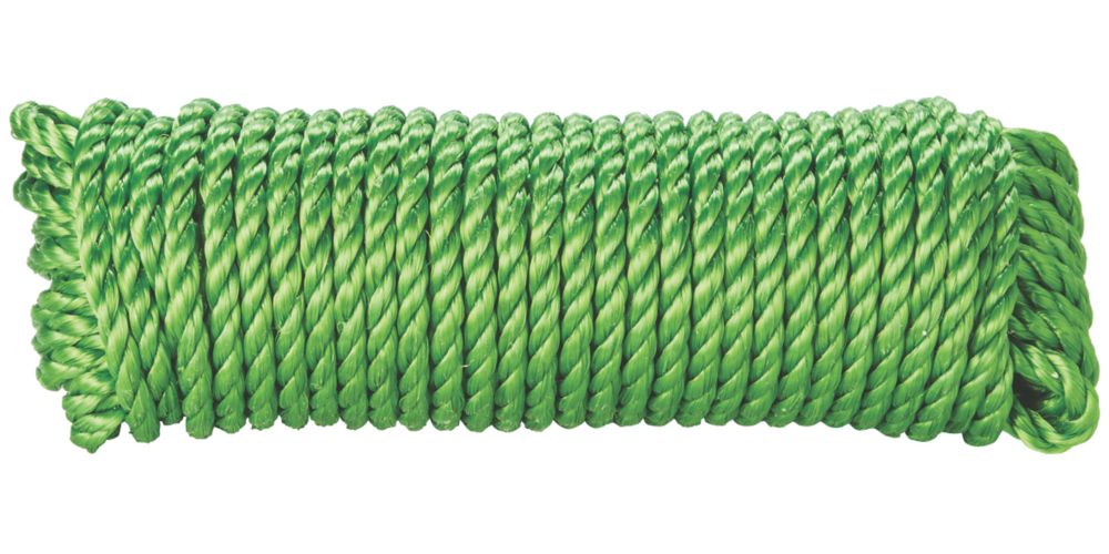 Image of Diall Twisted Rope Green 10mm x 15m 