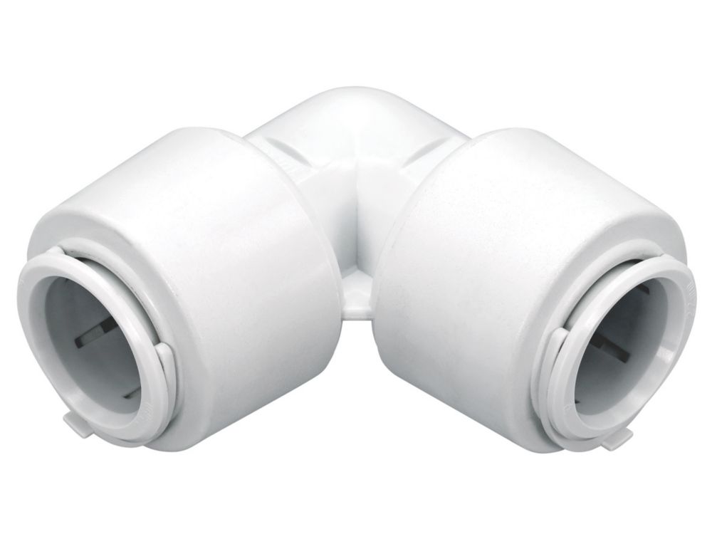 Image of FloPlast FloFit+ Plastic Push-Fit Equal 90Â° Elbow 28mm 