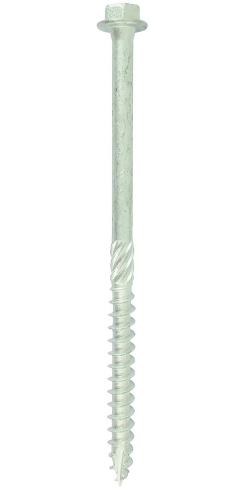 Image of Timco 8100INH Hex Socket Thread-Cutting Timber Screws 8mm x 100mm 10 Pack 