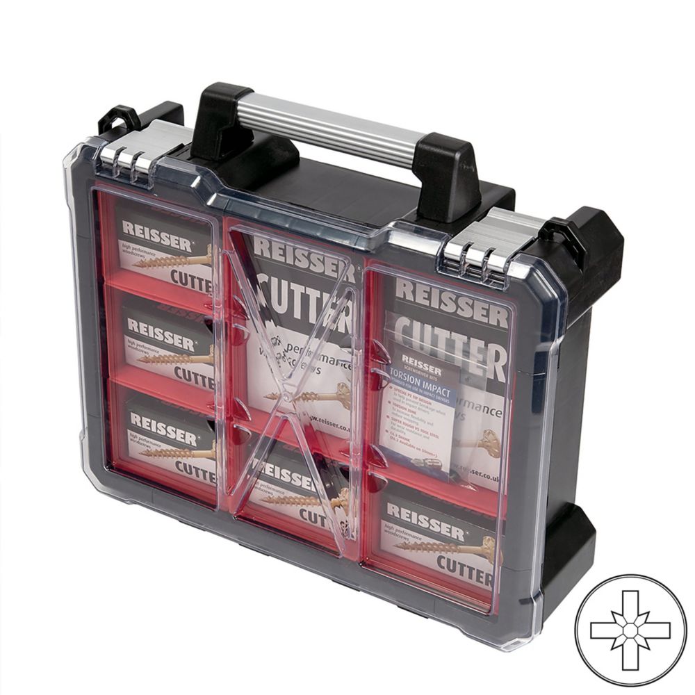 Image of Reisser Cutter PZ Countersunk Screw Chunky Trade Case 1222 Pack 