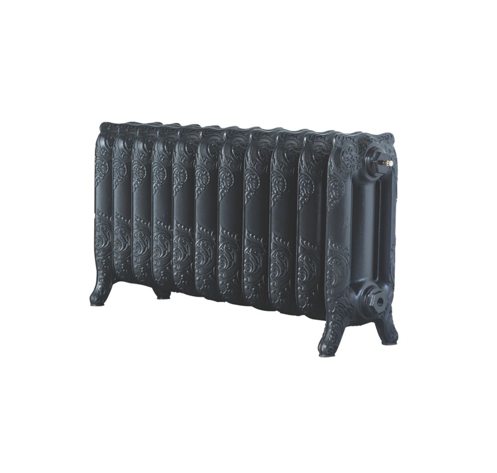 Image of Arroll Montmartre 3-Column Cast Iron Radiator 470mm x 914mm Pewter 3378BTU 