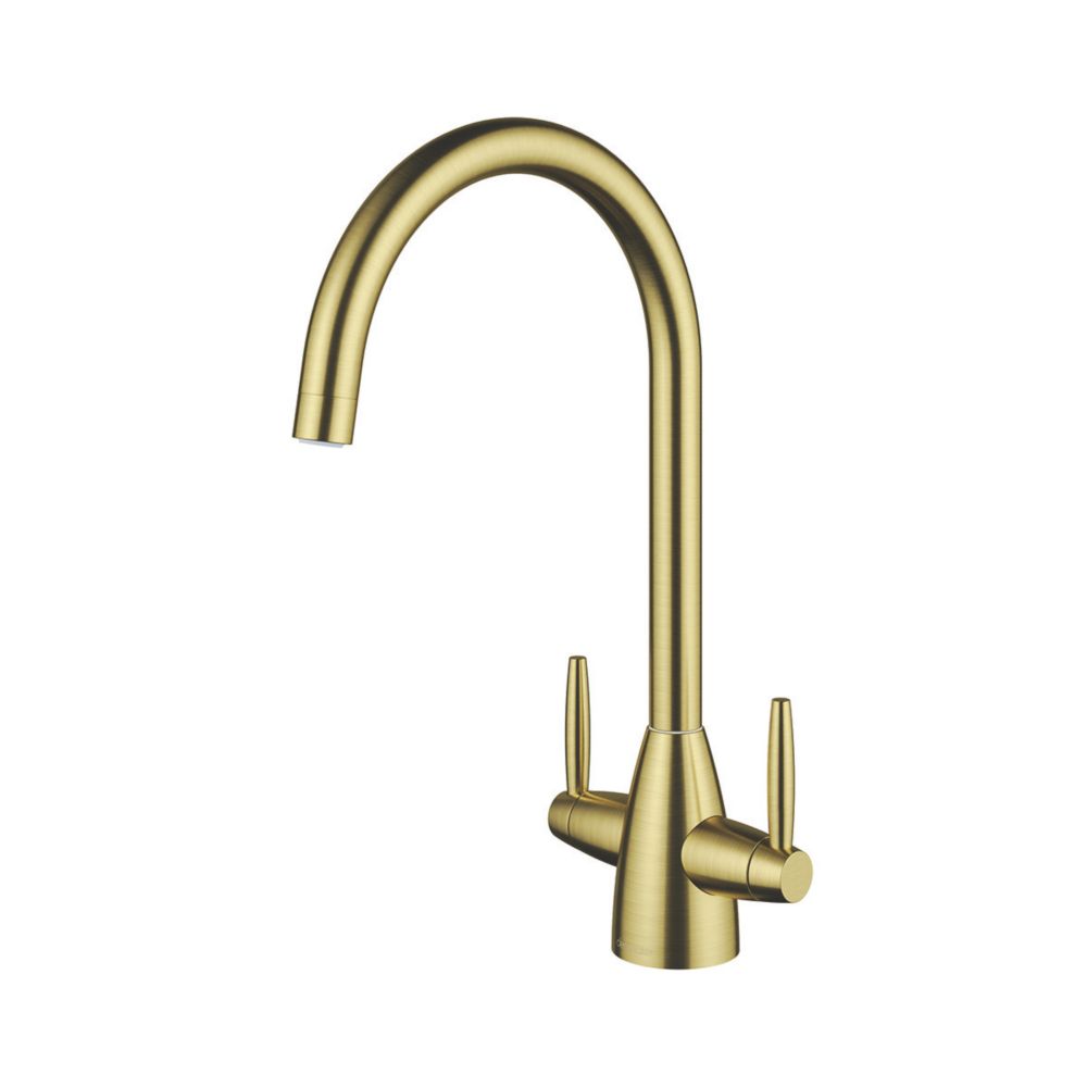 Image of Clearwater Tutti Monobloc Mixer Tap Brushed Brass PVD 