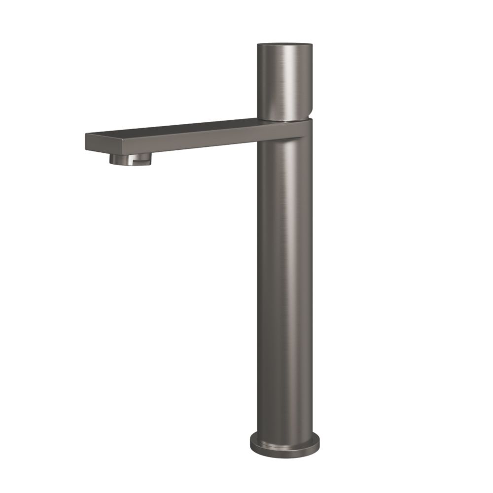Image of ETAL Saris High Rise Mono Basin Mixer Tap Gun Metal 