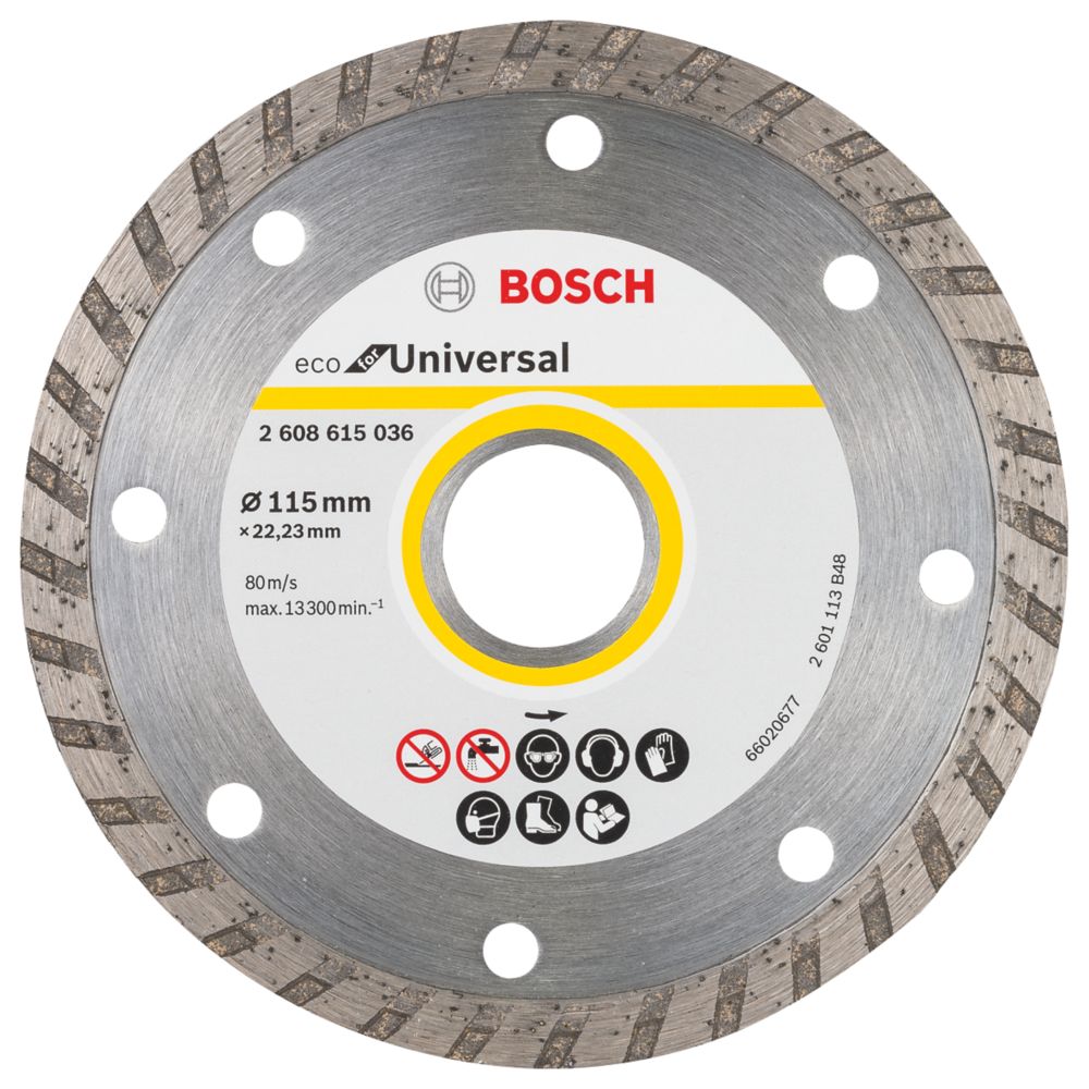 Image of Bosch Eco Multi-Material Universal Turbo Diamond Disc 115mm x 22.23mm 